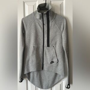 Nike Light Grey Zip-Up with Black Trim
